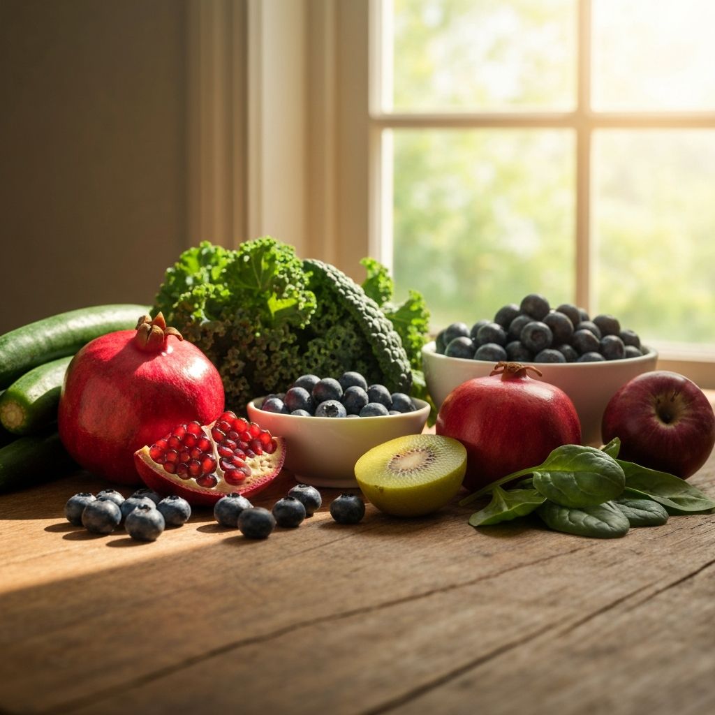 Buah beri dan makanan kaya antioksidan